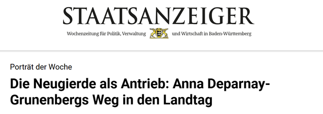 Die Neugierde als Antrieb: Anna Deparnay Grunenbergs Weg in den Landtag